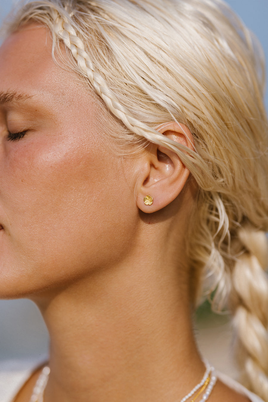 Bali Flower Stud Earrings