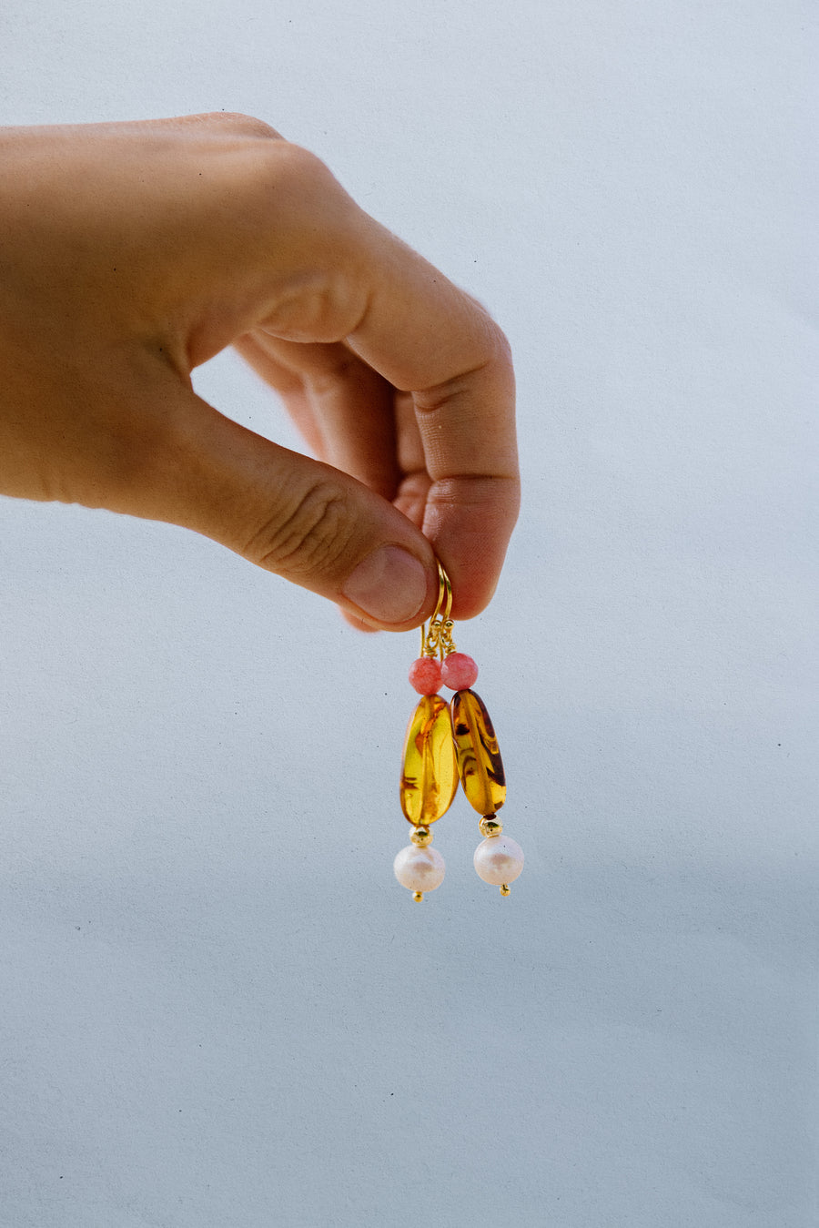 Amber Blossom Earrings