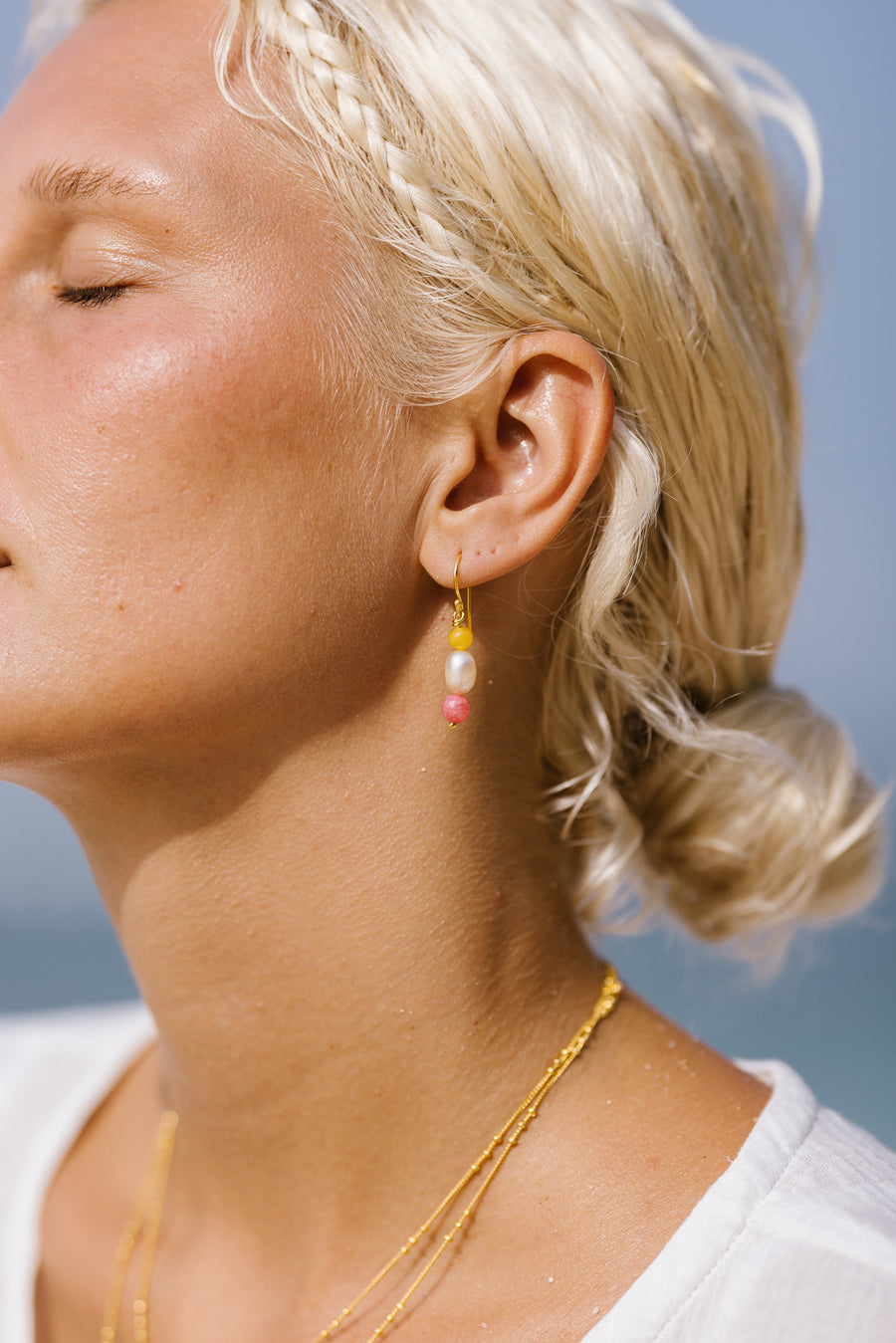 Amber Petals Earrings