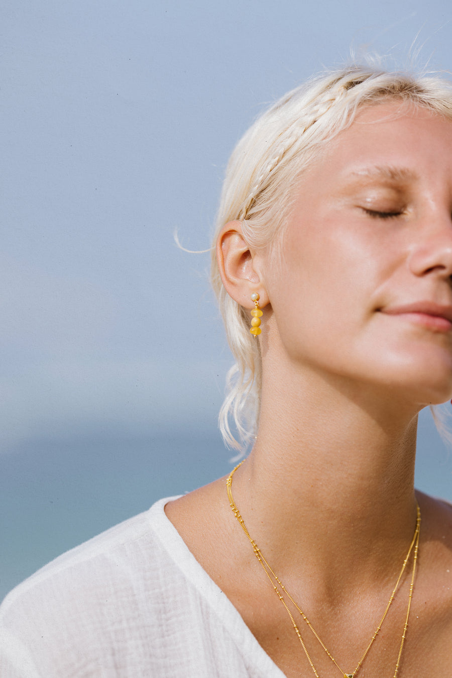 Golden Sunlit Earrings