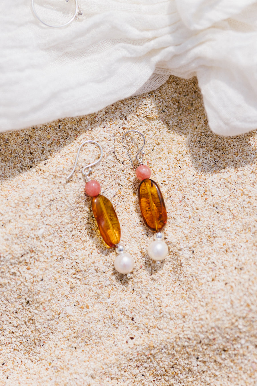 Amber Blossom Earrings