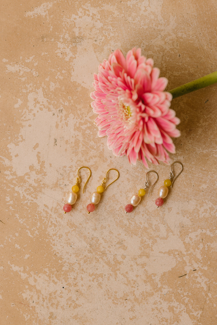 Amber Petals Earrings