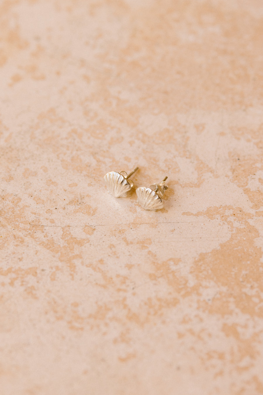 Scallop Shell Stud Earrings