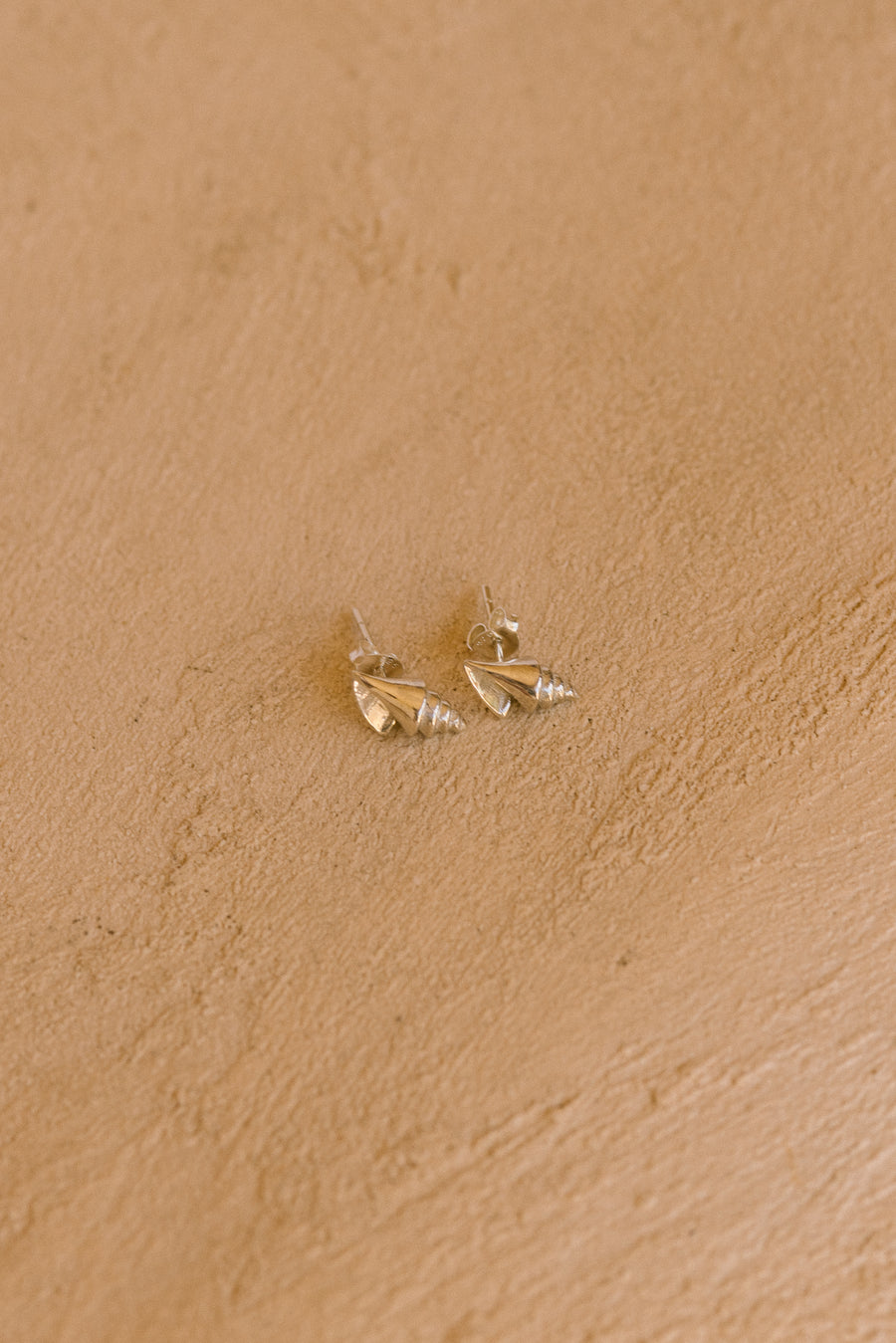 Miter Shell Stud Earrings