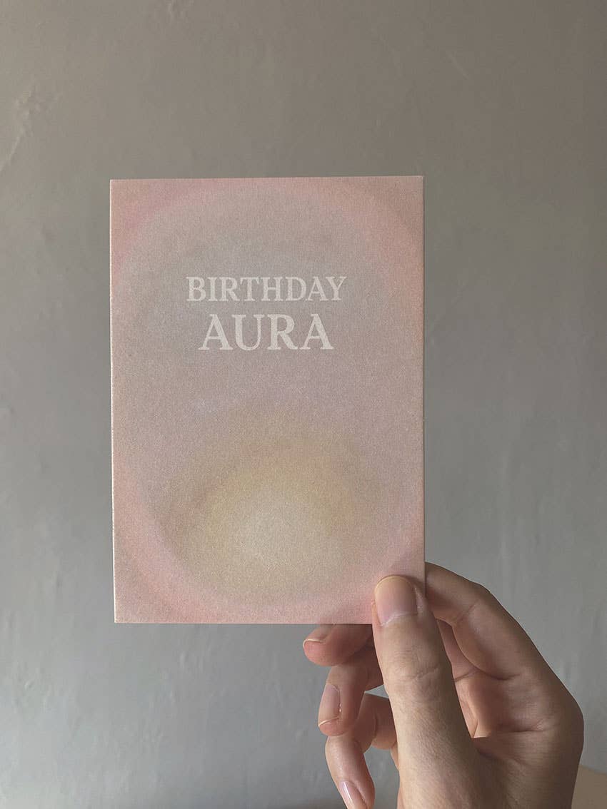 BIRTHDAY AURA - POSTCARD -