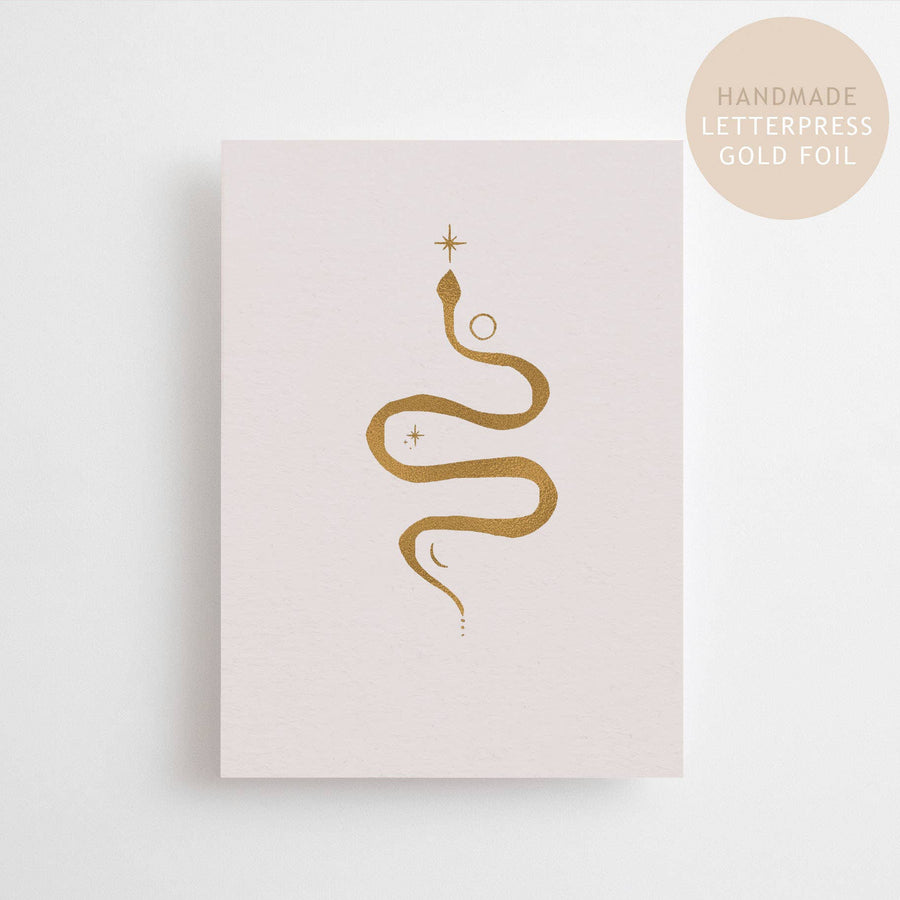 LITTLE KUNDALINI - POSTCARD - LIMITED EDITION - LETTERPRESS