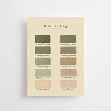 IT'S THE LITTLE THINGS - CARD - VINTAGE COLOR PALETTE