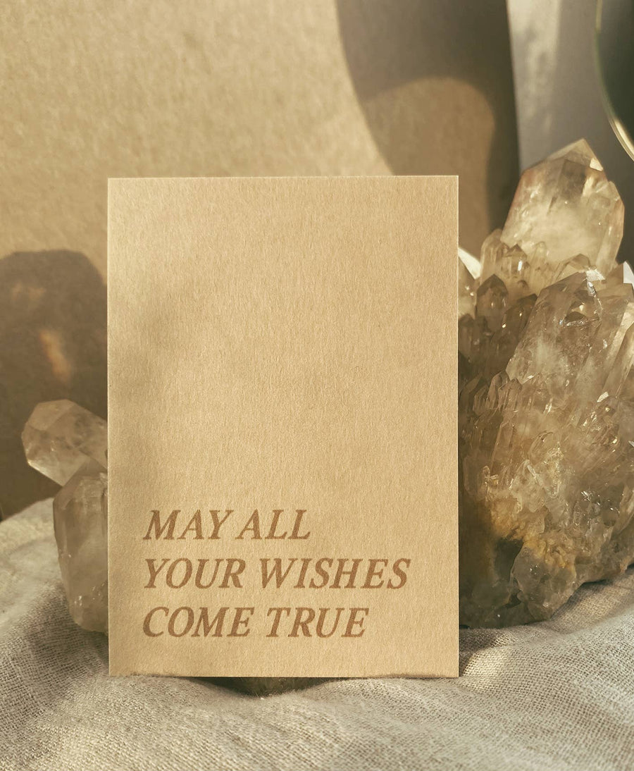 MAY ALL YOUR WISHES COME TRUE - MINI CARD - BIRTHDAY CARD