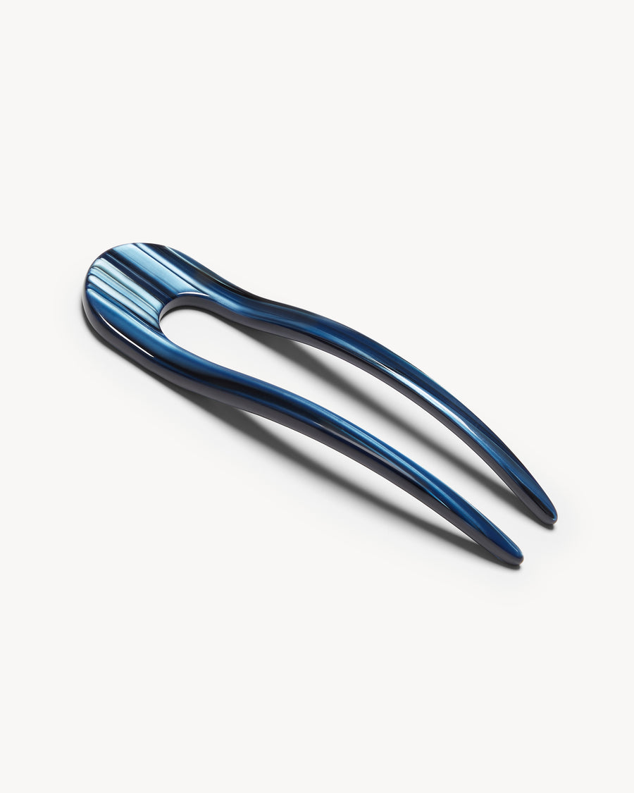 French Hair Pin in Indigo