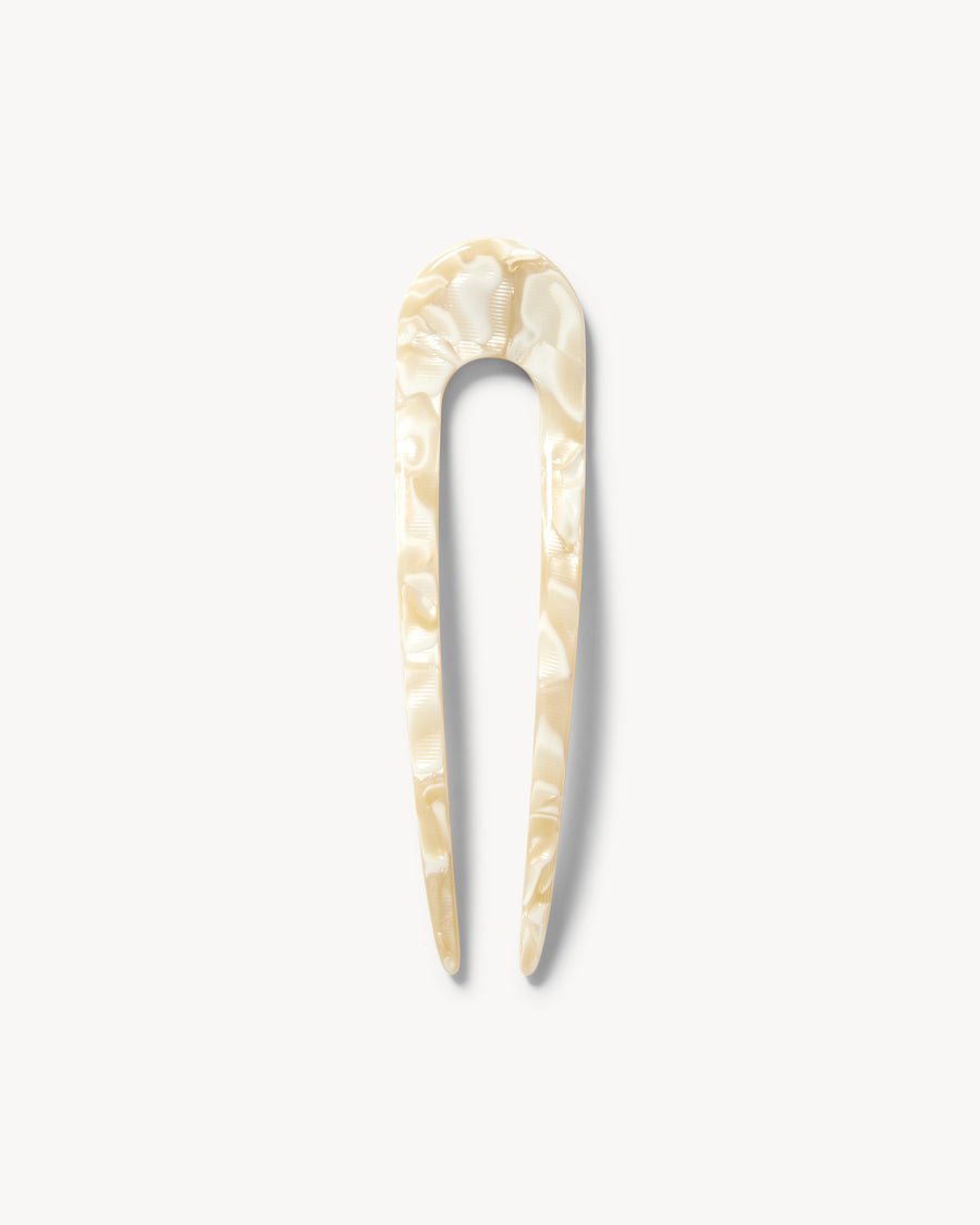 French Hair Pin in Ivory