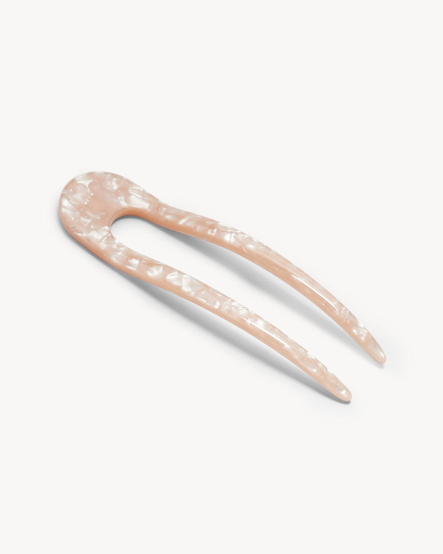 French Hair Pin in Peach