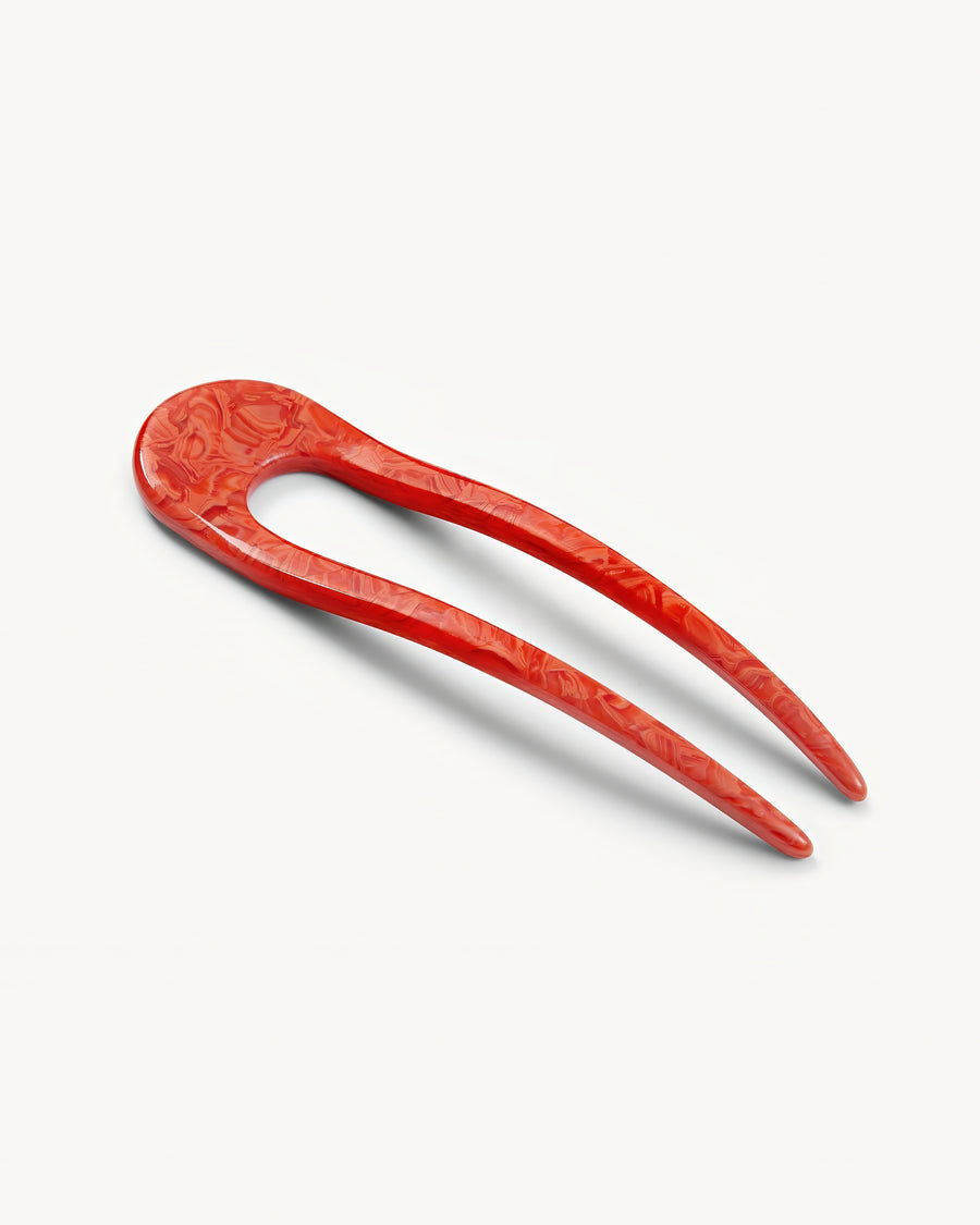 French Hair Pin in Poppy