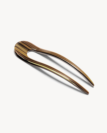 French Hair Pin in Tiger's Eye