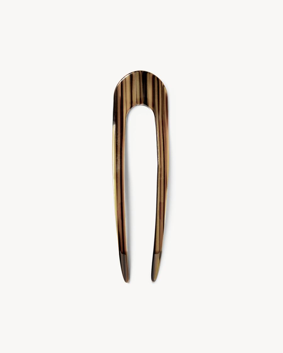 French Hair Pin in Tiger's Eye