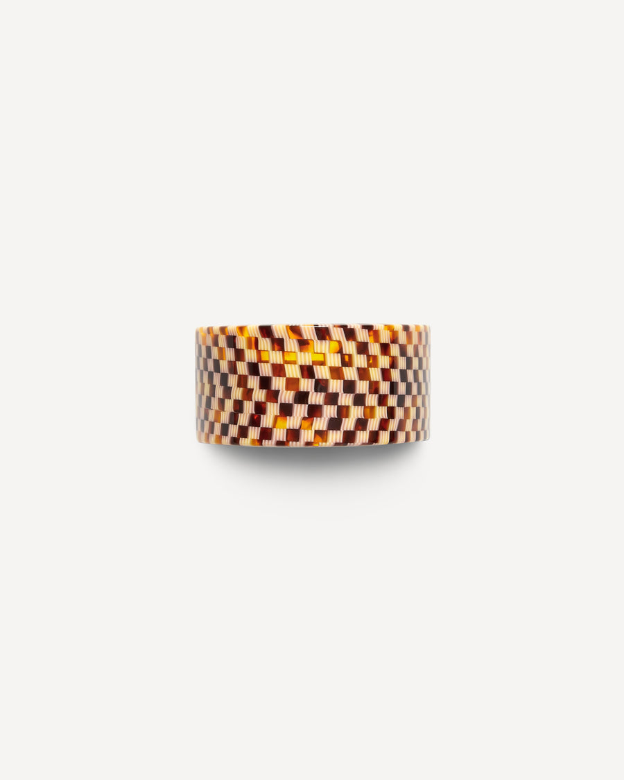 French Pony Barrette In Tortoise Checker