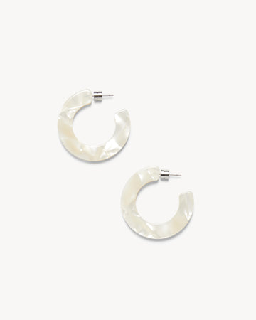 Kate Hoops in White Shell