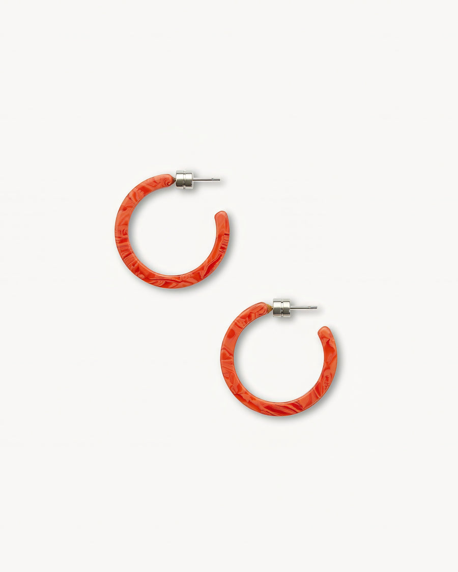 Mini Hoops in Poppy