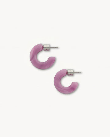 Muse Hoops in Orchid