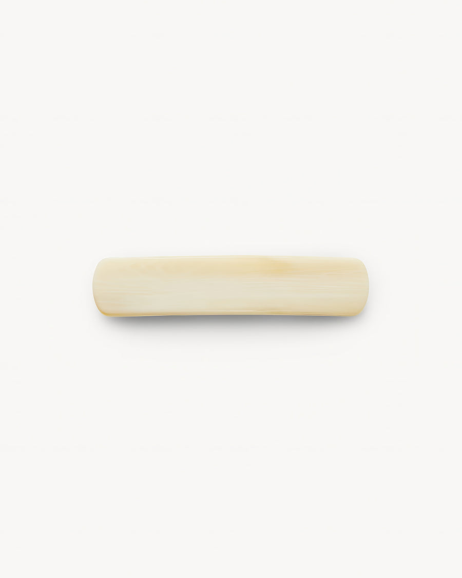 Slim Paris Barrette in Alabaster