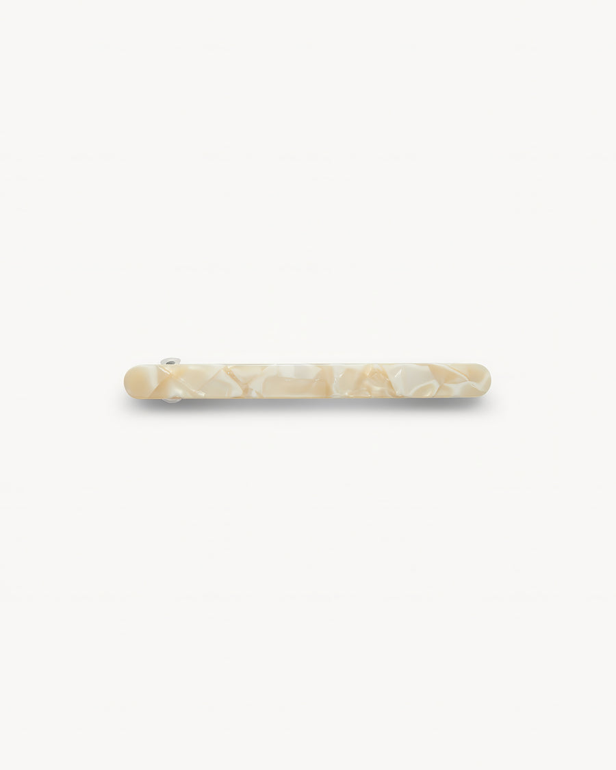 Slim Paris Barrette in Ivory