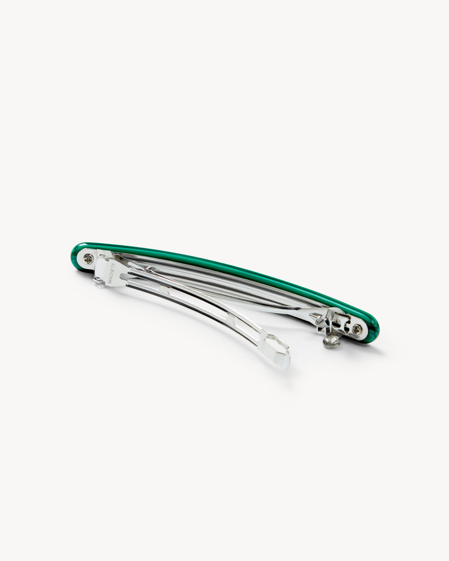 Slim Paris Barrette in Malachite