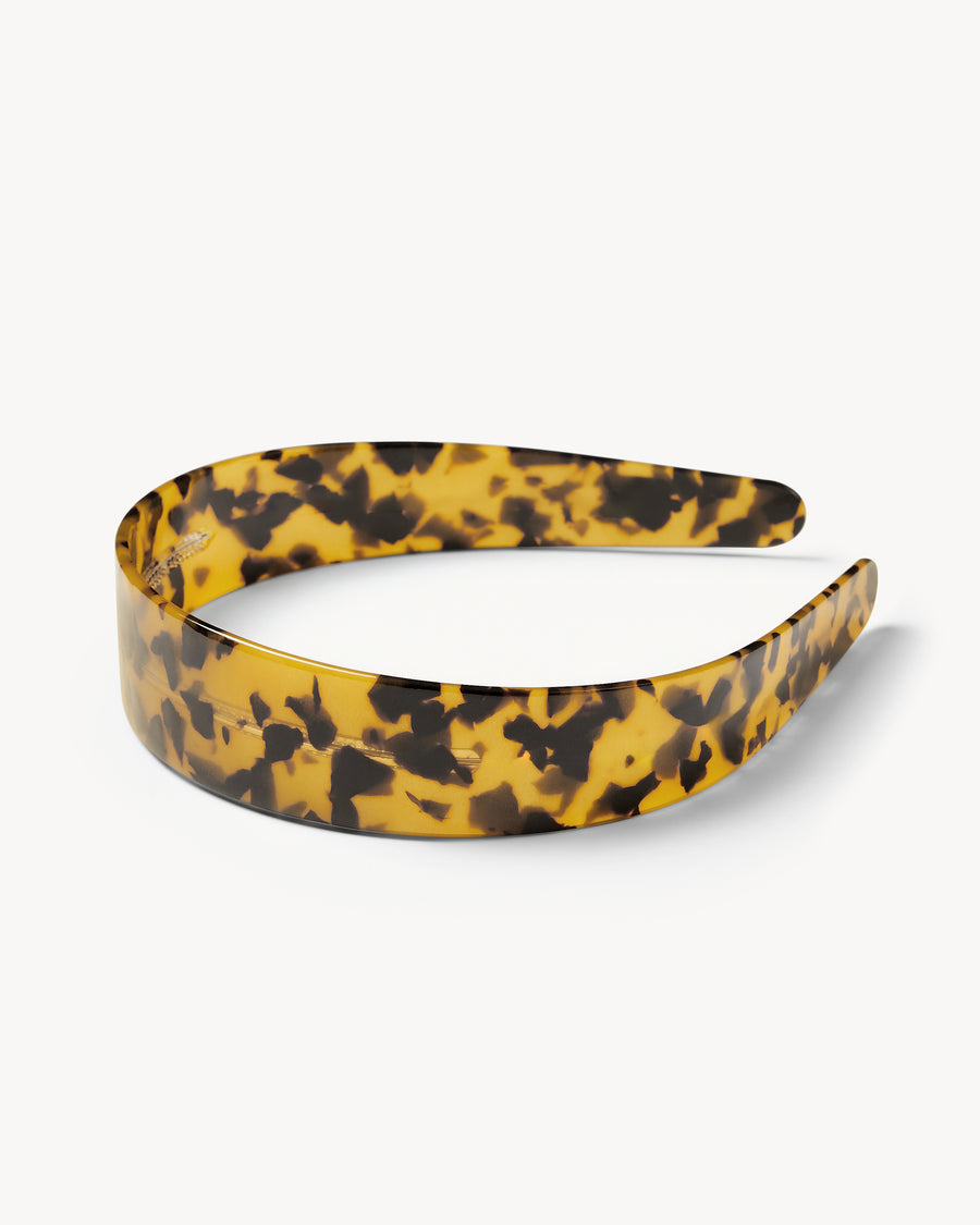 Wide Headband in Classic Tortoise