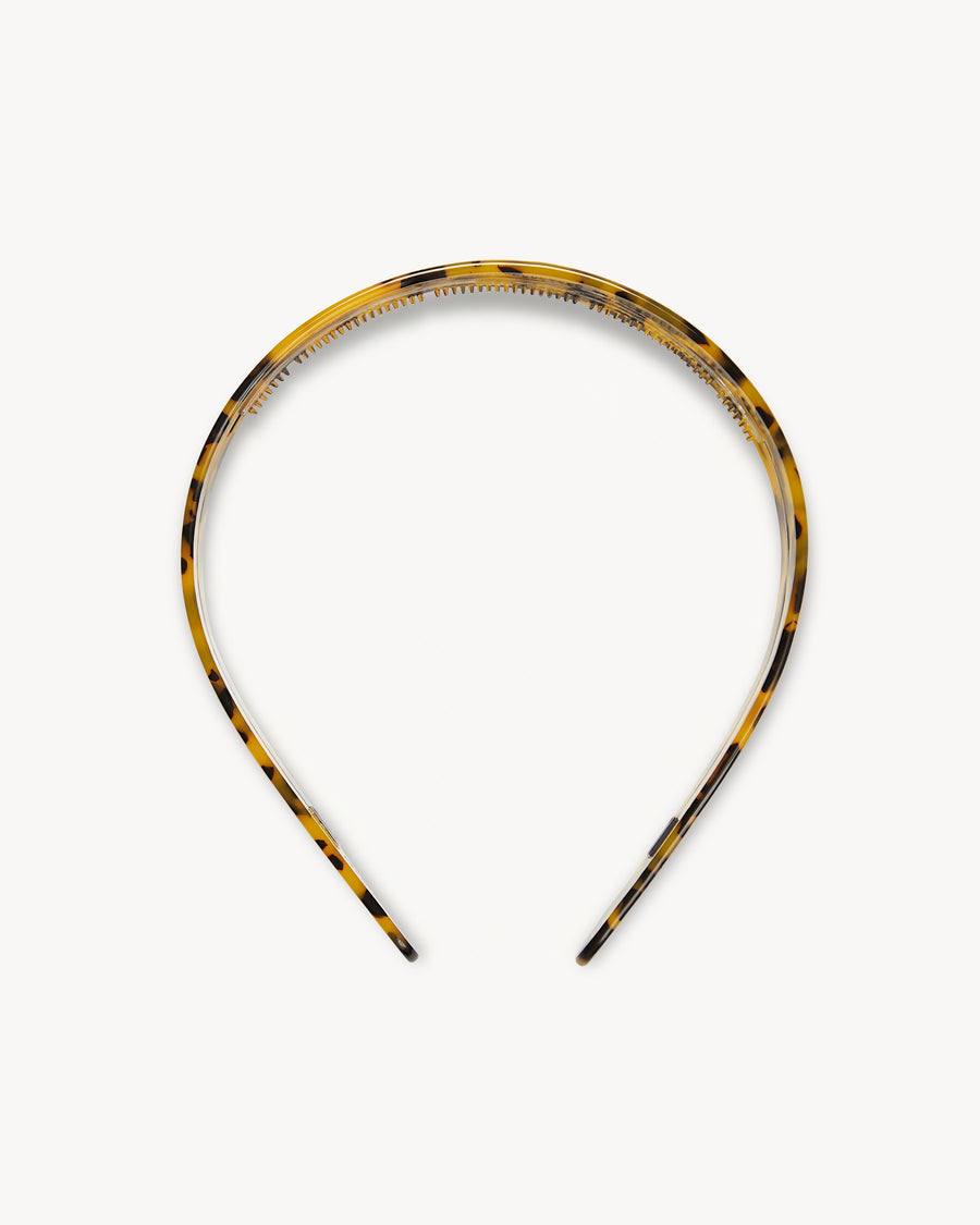 Wide Headband in Classic Tortoise