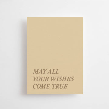 MAY ALL YOUR WISHES COME TRUE - MINI CARD - BIRTHDAY CARD