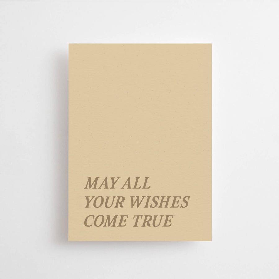 MAY ALL YOUR WISHES COME TRUE - MINI CARD - BIRTHDAY CARD