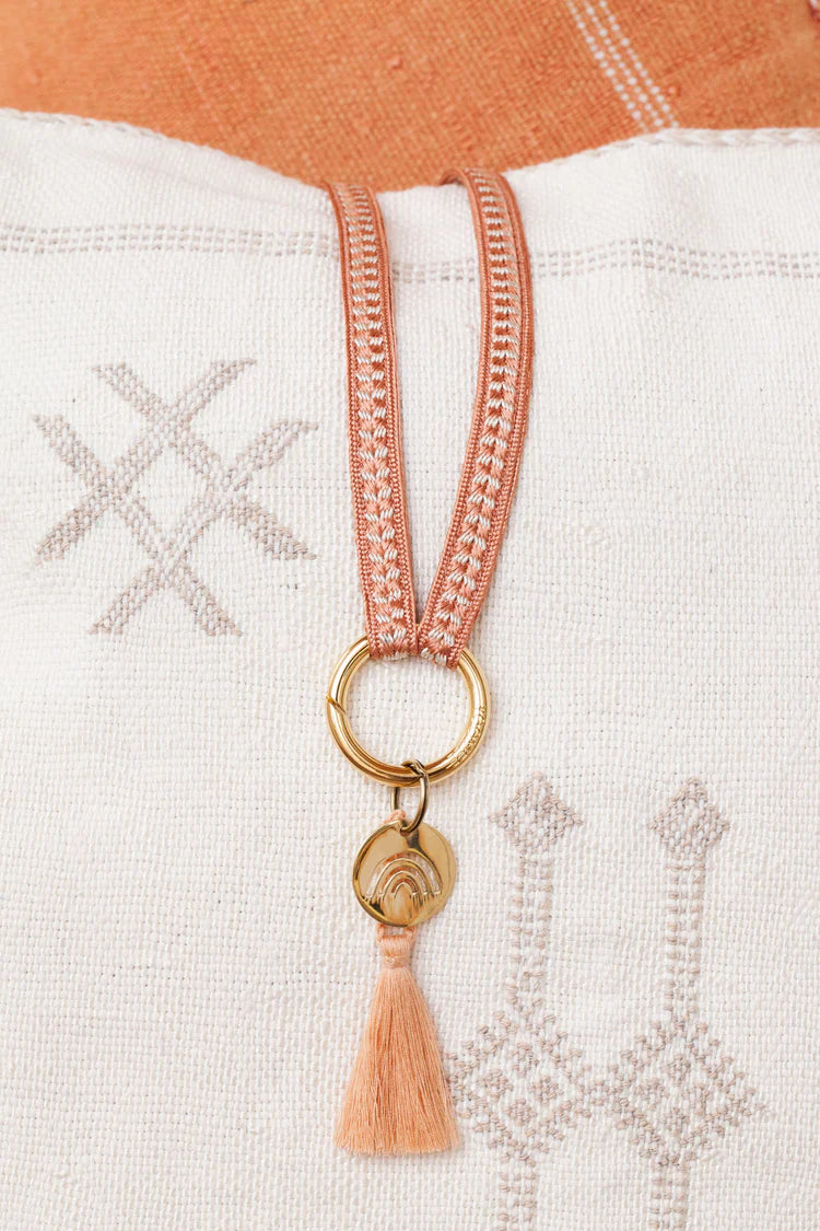 Keychain band (no carabiner)- ZAHRA marrakech rosé