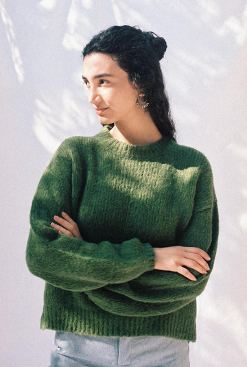 Lora Knit Sweater Green