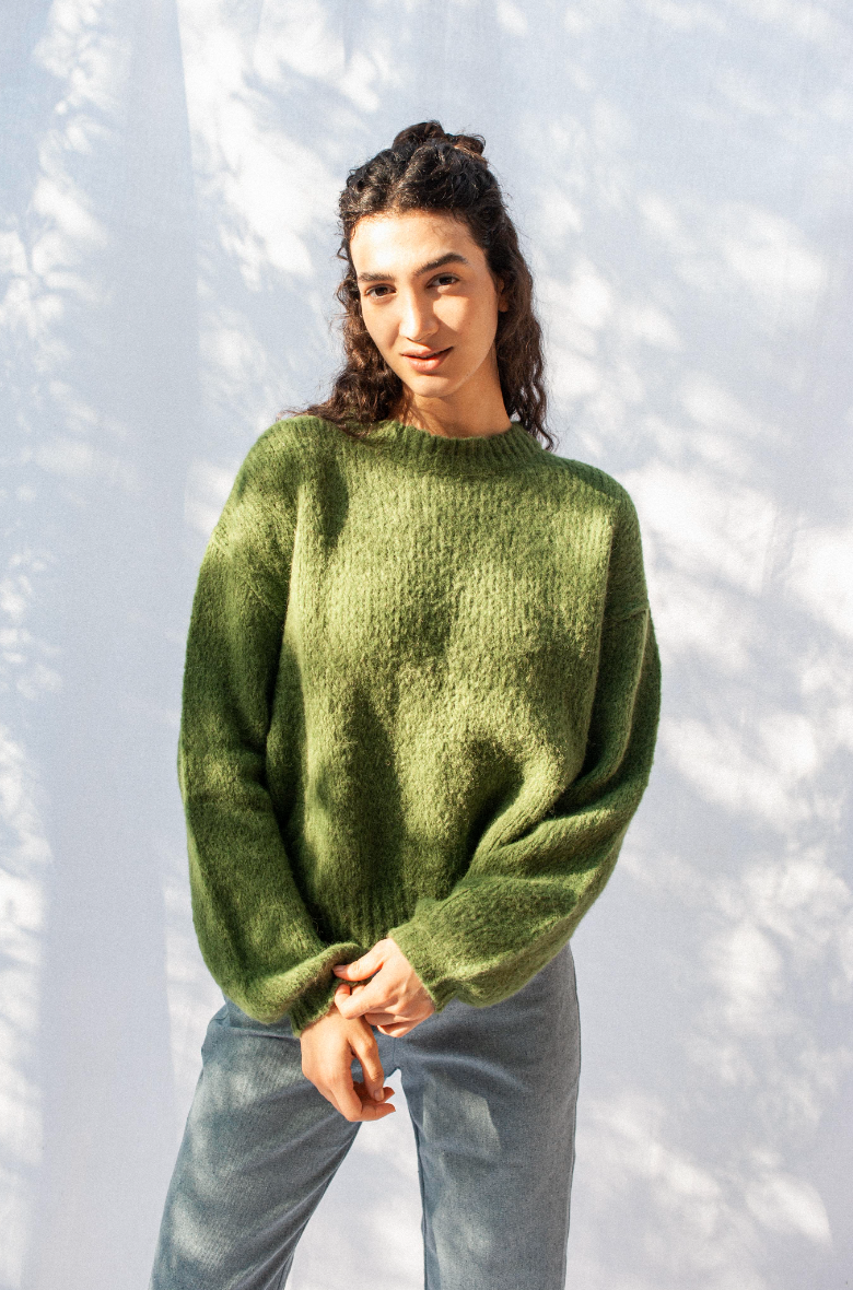 Lora Knit Sweater Green