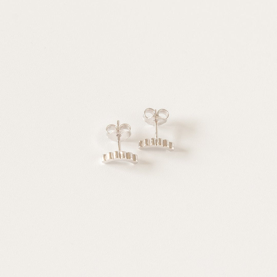 Ingranaggi Smile Studs in Silver